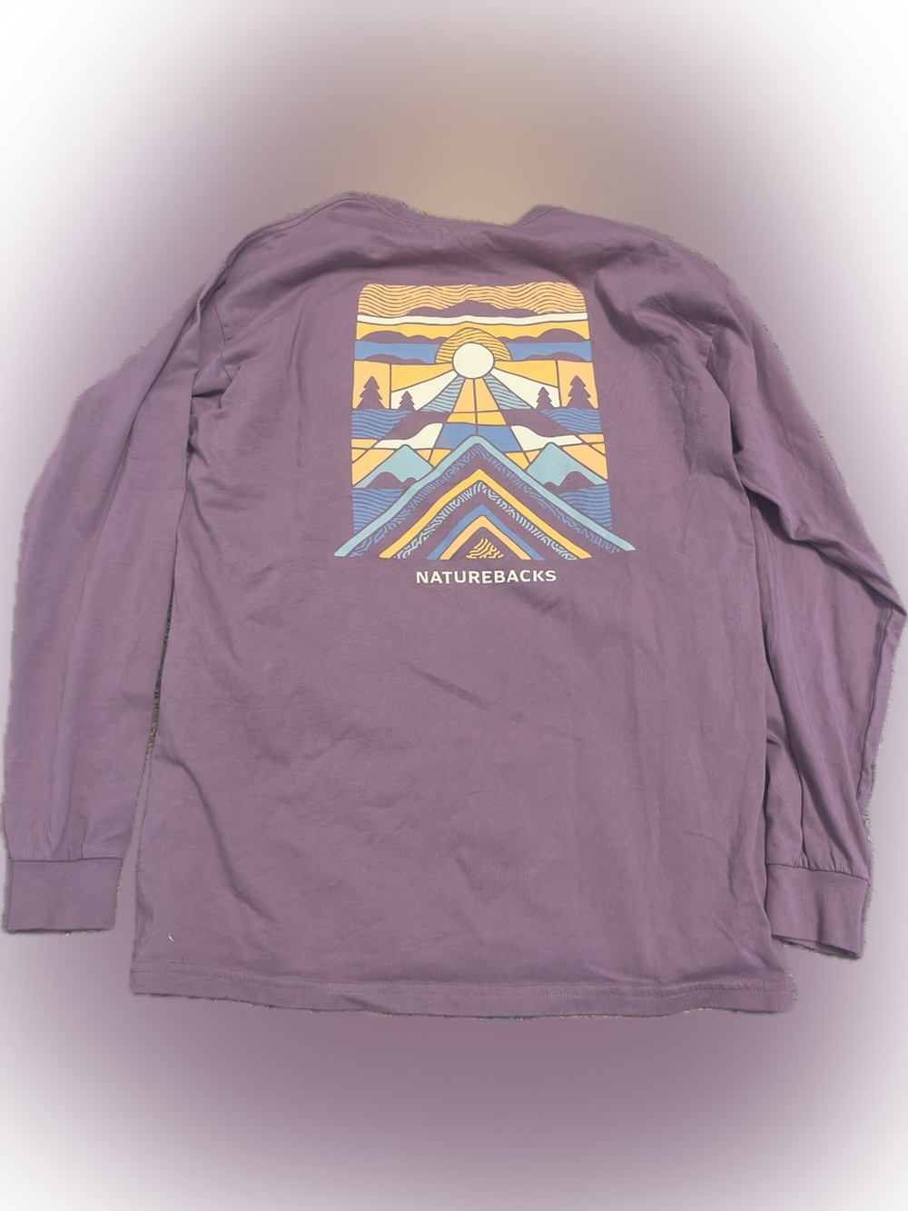 Nature backs Desert sunset Long Sleeve tree.